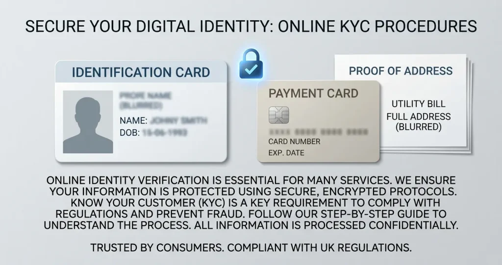 Privacy-preserving illustration of identity, address and payment verification